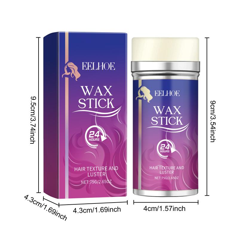 Eelhoe Haarwachsstift Starker Halt Langanhaltend Anti-Frizz Glattes Finish Spliss Nährend Professionelles Styling-Wachs