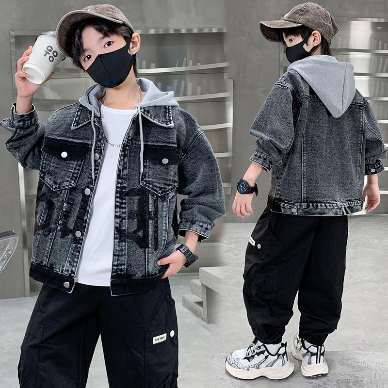 Boys' Trendy Denim Jacket - Spring/Autumn Fashion Top for Kids
