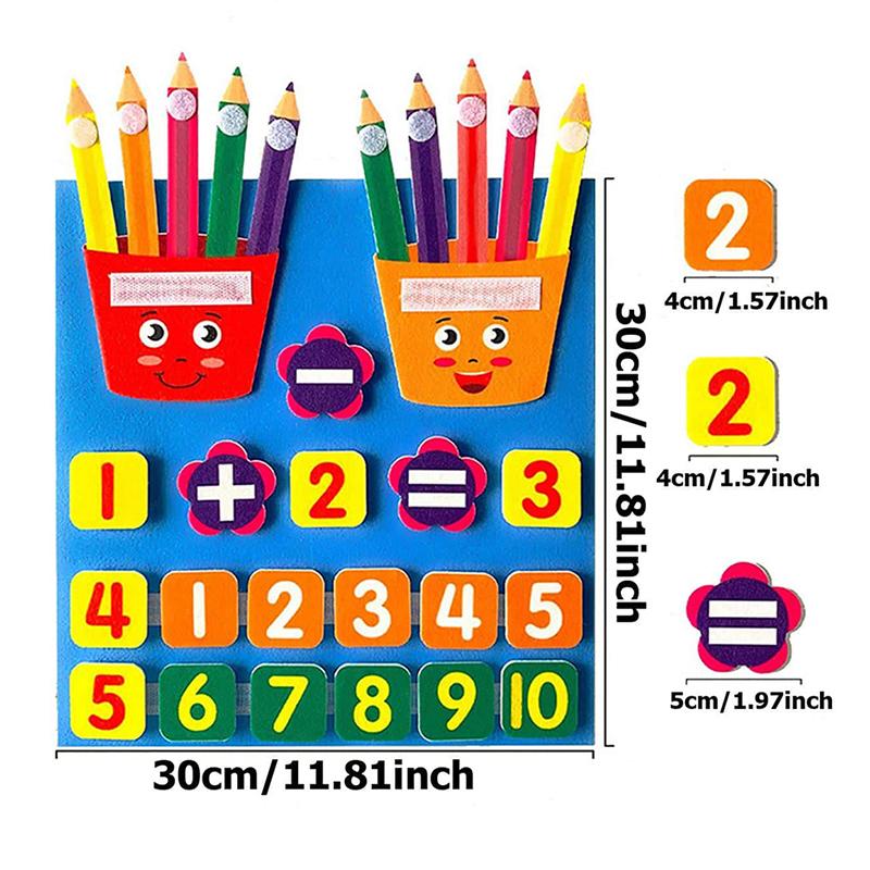Spielzeug Basteln Kinder Lehren Weben Früherziehung Montessori Lehrmittel Zum Lernen Filz Praktisches Mathespielzeug Zubehör Kinder