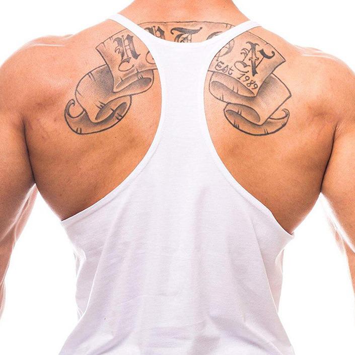Men's European American Fitness Y-Back Sleeveless Training Vest