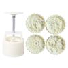 Plastic Mooncake Stamp Cute Flower Shape Mooncake Mold Festival DIY Hand Press Mooncake Cutters Pastry Decorating Gadget