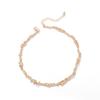 European & American Molten Lava Metal Necklace & Earrings Set: Irregular, Versatile, Exaggerated Design