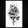 Tatuaje Temporare Colorate cu Lotus Pentru Femei Fete Flori de Trandafir Mehndi Autocolant Tatuaj Iasomie Bujor Tatuaje Impermeabile Artă Corporală Mână