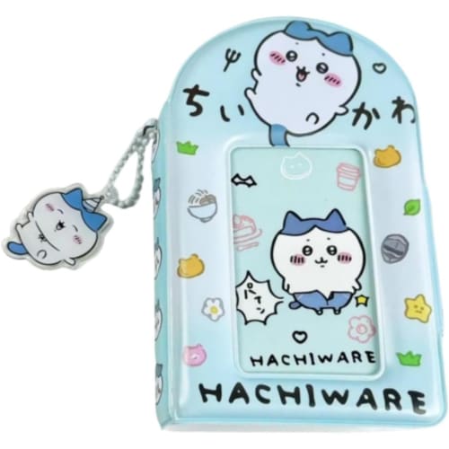 

LNDLWXK Chiikawa Photo Album, Trading Card Case, Idol Card Case, Large Capacity, Holds 32 3-inch Photos, Portable, Waterproof, Mini Photo Album, Idol