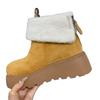 Trendy Retro Versatile Small Snow Boots Women's Thick-soled Velvet Thermal Casual Cotton Boots New In Winter and Winter