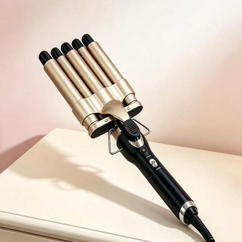 Professional Large-bubble Curling Iron with Automatic Rotation for Waves. Suitable for Home Use and Beauty Salons.