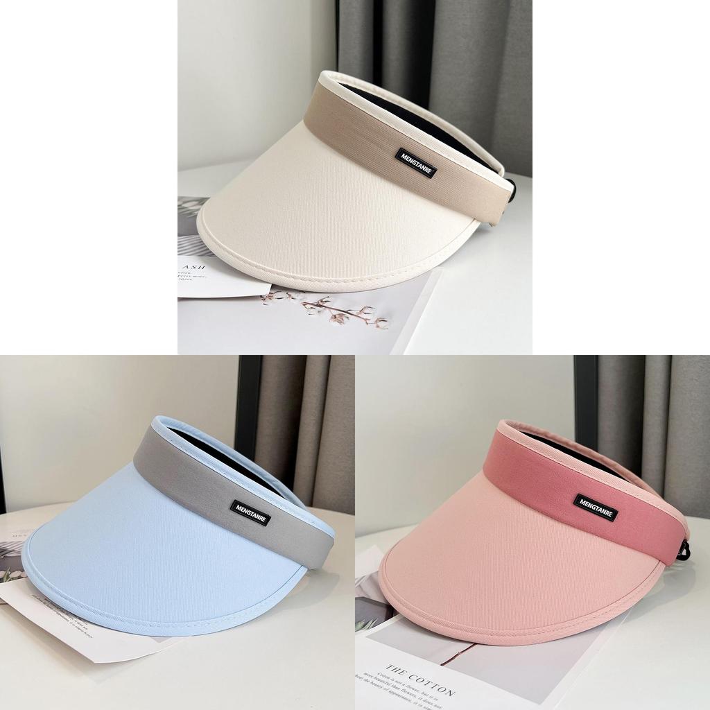 Uv High Protection Top Hat Mesh Live Broadcast Summer Explosive Pure Color Sunshade Hat Outdoor Large Brim Sun Visor