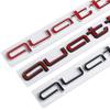 For J5 Quattro Car  Emblem Decal Sticker A6 A4 Q5 Q3 Q2 S3 S5 S6 A3 A5 A1 A2 B4 B3 B6 B5 B2 B7RS3 RS6 RS7 RS4 RS5 Side Badge W2