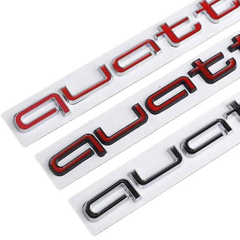 For J5 Quattro Car Emblem Decal Sticker A6 A4 Q5 Q3 Q2 S3 S5 S6 A3 A5 A1 A2 B4 B3 B6 B5 B2 B7RS3 RS6 RS7 RS4 RS5 Side Badge W2