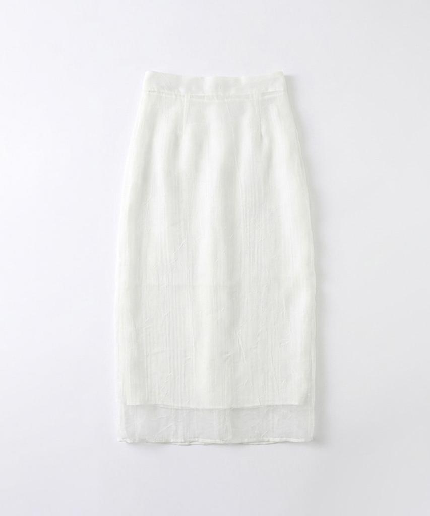 Eilubeu See-Through Long Skirt Aasesk111A