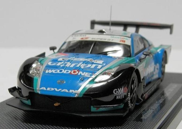 Ebro Wood One Clarion Z Late Model Super GT500 2007 Finished Product 1/43 Blue/Green