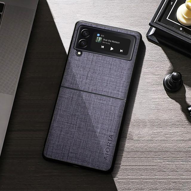 Non -Fingerprint Shockproof Fabric Case For Samsung Galaxy Z Flip 3 5g Flip3 Anti -Drop Phone Bag Fundas