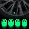 4pcs Car Luminous Tire Valve Cap Wheel Nozzle Night Glowing Caps For Renault Megane 2 3 4 RS Grand Scenic Clio 4 Captur Duster R444