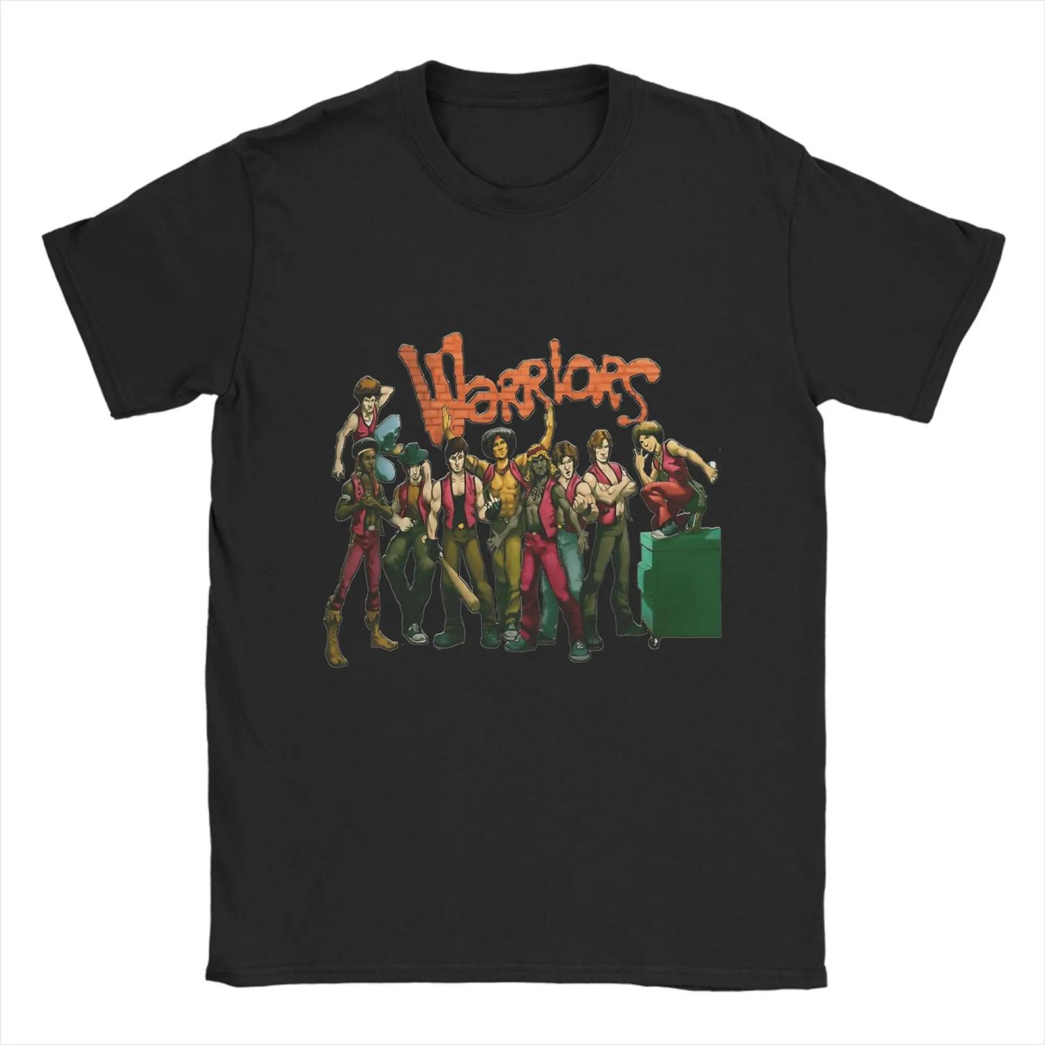 

Men The Warriors T Shirts Cotton Tops Novelty Short Sleeve Crew Neck Tee Shirt New Arrival T-Shirt S чёрный