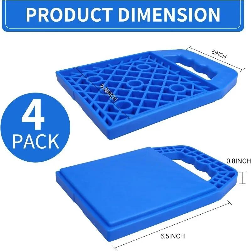 Evite que os Macacos Afundem Almofada Antiderrapante para Macaco de RV Resistente às Intempéries Nivelamento Estabilização Almofada Bloco para Macaco para Autocaravana Caravana Reboque