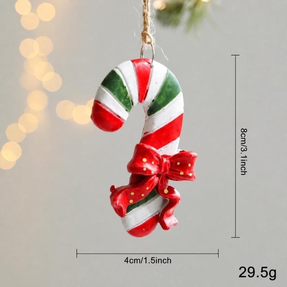 Resin Christmas Tree Hanging Pendant Gingerbread Man Christmas Decoration Xmas Tree Ornament Xmas