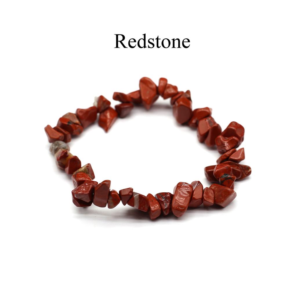 Reiki Healing Crystal Gravel Stretch Bracelet, Bohemian Energy Natural Stone Gemstone Bracelets for Women Men Christmas Halloween Jewelry Gifts 6-7mm