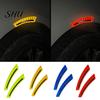 Car Fender Sticker 2Pcs Wheel Eyebrow Universal Anti-collision Reflective Warning Glossy Protector Arch Mouldings Vehicle Supplies Guard