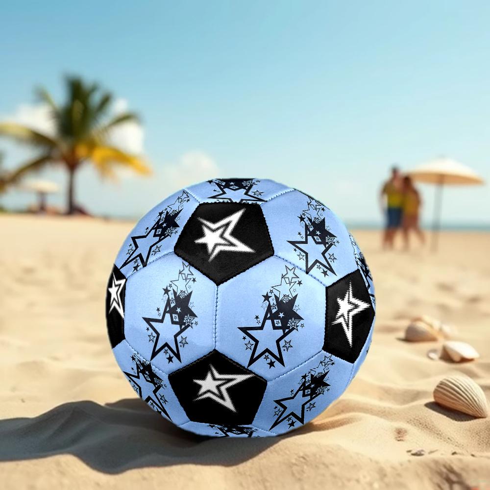 1PC Starry Night Sky Star Symbol Soccer Ball Size 5 Football Machine Sewn Indoor/Outdoor Universal Football Gift W75
