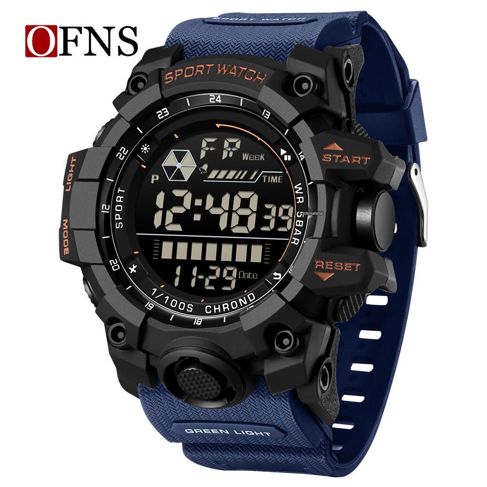 Sanda Youth Multifunctional Waterproof Sports Watch with Luminous Display and Alarm Clock