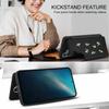 For Samsung Galaxy A36 5G/A56 5G Case Embroidered Tulips PU Leather Card Holder Back Cover with Shoulder Strap/Wrist Strap