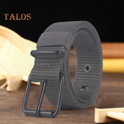 Cinto masculino com fivela de agulha, cinto de nylon com furos ajustáveis, extensão para estudantes, jeans, pulseira esportiva
