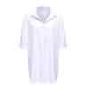 Patchwork Women's V-neck Swim Cover-up: 2025 Spring/Summer Fashion Beach Sun Protection Dress.