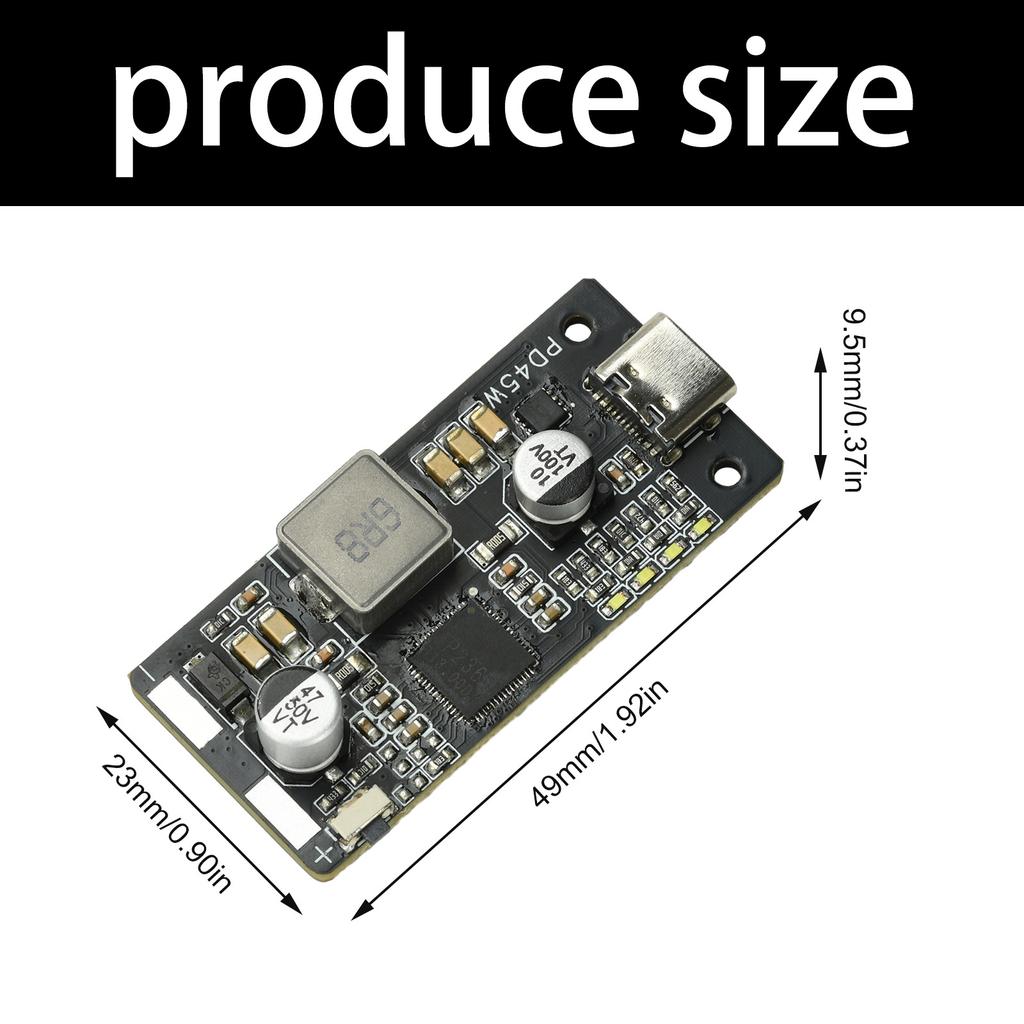 Intelligent Battery Management Module 2-6S PD45W 2S-6S Battery Charging Discharging Module Fast Charging Board