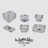 WeeHike Ultralight Portable Foldable Multi Purpose Outdoor Tableware Set Bowl Plate Coffee Filter Funnel Water Cup For Camping