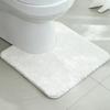 Toilet Absorbent Floor Mat Bathroom Toilet U-Shaped Mat Toilet Entrance Door Non-Slip Foot Pad Toilet Carpet