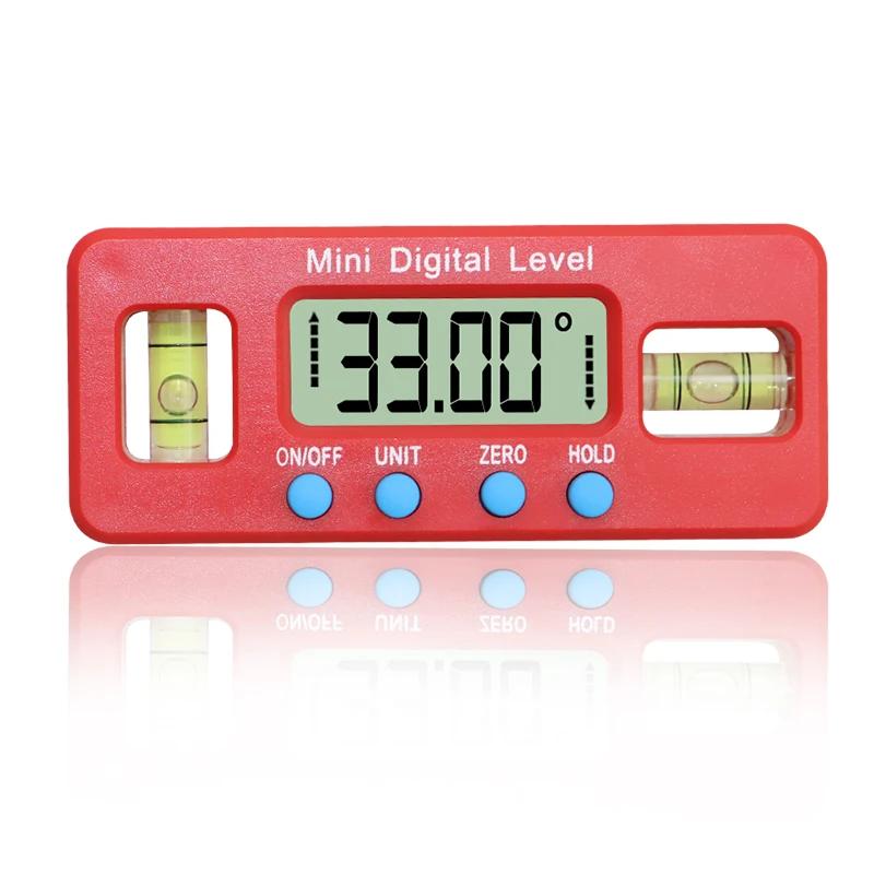 

Inclinometer Display LCD Conveyor Digital Level Meter 90° Angle Measurement Inclinometer Neodymium Magnetic Base Level червоний