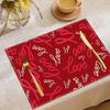 1PC Heart Placemat Dining Table Decor Linen Tableware Coaster Kitchen Accessories For Valentine's Day Couple Confession Lover