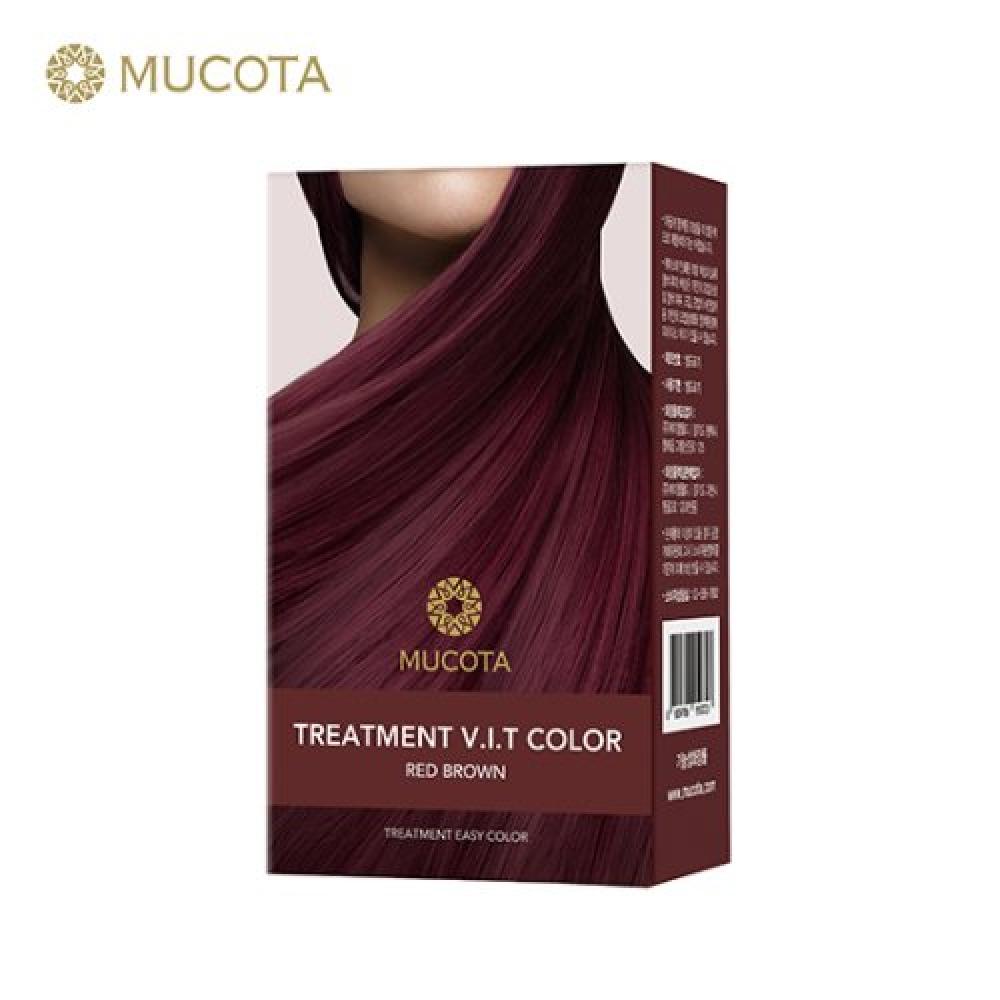 Mucota Easy Color Treatment Hair Dye Season 2 Red Brown FREE