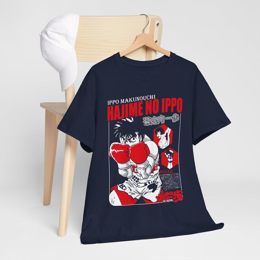 Hajime No Ippo Tshirt Kamogawa Boxing Gym Ippo Makunouchi Kbg Sport Shirt M