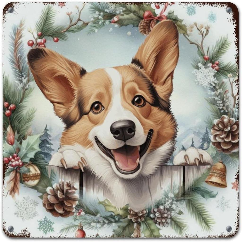 Christmas Metal Wall Art for Home Living Room Kitchen Decor