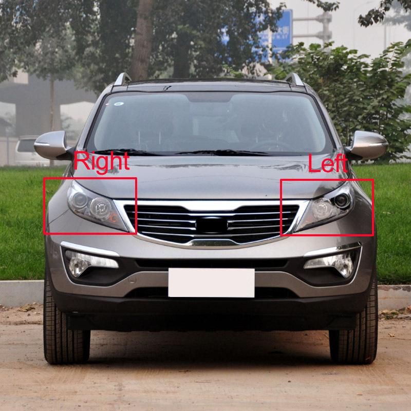 For Kia Sportage R 2009 2010 2011 2012 2013 2014 Headlight Cover Headlamp Lampshade Lampcover Head Lamp Light Glass Lens Shell
