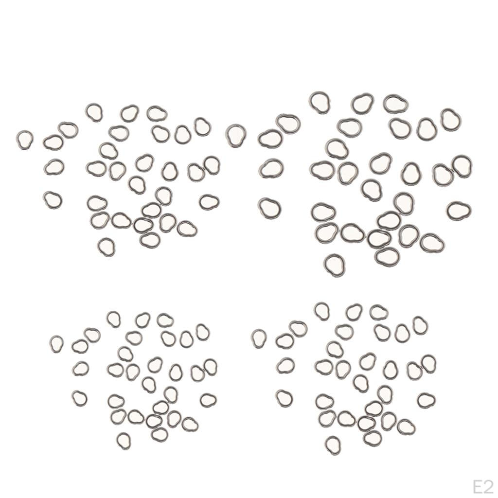 30pcs Carp Fishing Rig Rings Accessories Hair Hooklink - S