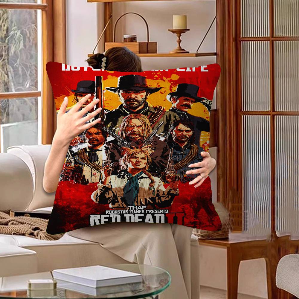 Game R-Red Dead-R-Redemptions 2 Pillow Gifts Home Office Furnishings Bedroom Sofa Car Cushion Cover Case 45x45cm