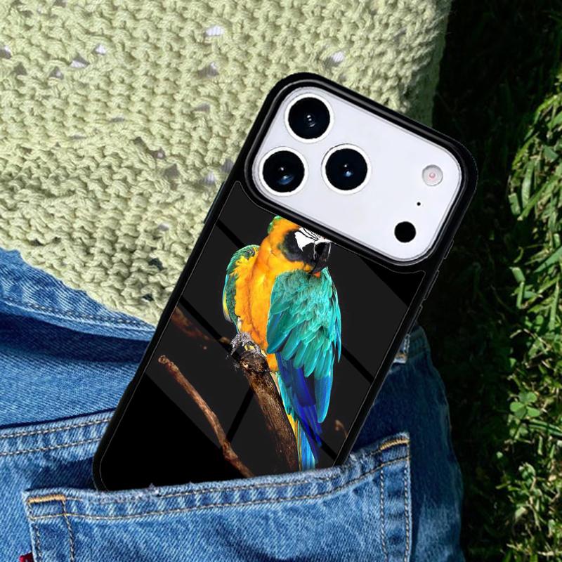 Animal Macaw Parrot Colourful Phone Case Cover for IPhone 11 12 13 14 15 16e 17 Pro Max Coque for IPhone 17 Air