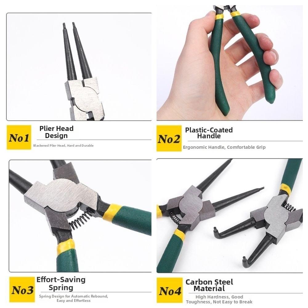 Universal Snap Ring Pliers Heavy Duty Retaining Ring Puller Circlip Pliers Mechanical Maintenance