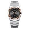 Men's Quartz Watch with Stainless Steel Band and Calendar