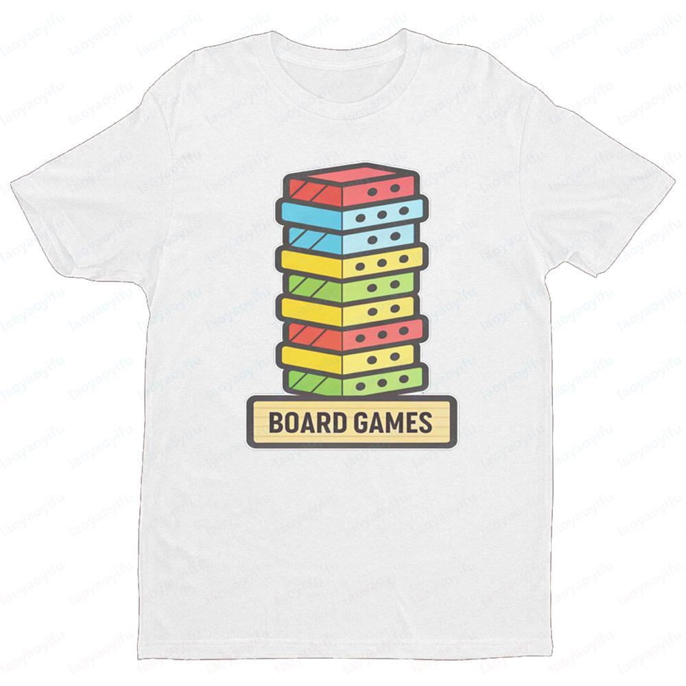 Board Games Tshirt Party Supplies Items Birthday Event TShirt Men Women Summer Daily Life Casual Crewneck Cotton Short Sleeve