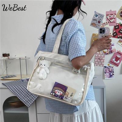 Geantă Nouă de Umăr Pânză Detasabilă cu Curea Lungă pentru Umăr sau Crossbody