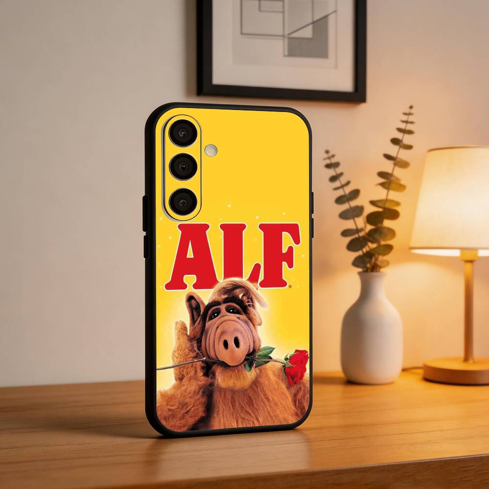 F-Family C-Comedy TV Series ALF Phone Case For Samsung A73,72,71,A52,51,40,41,A22,A32,31,A13, Soft Black Shell