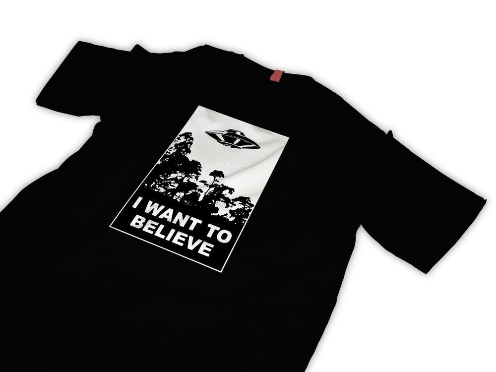 

Я хочу верить футболка Секретные материалы плакат НЛО футболка L