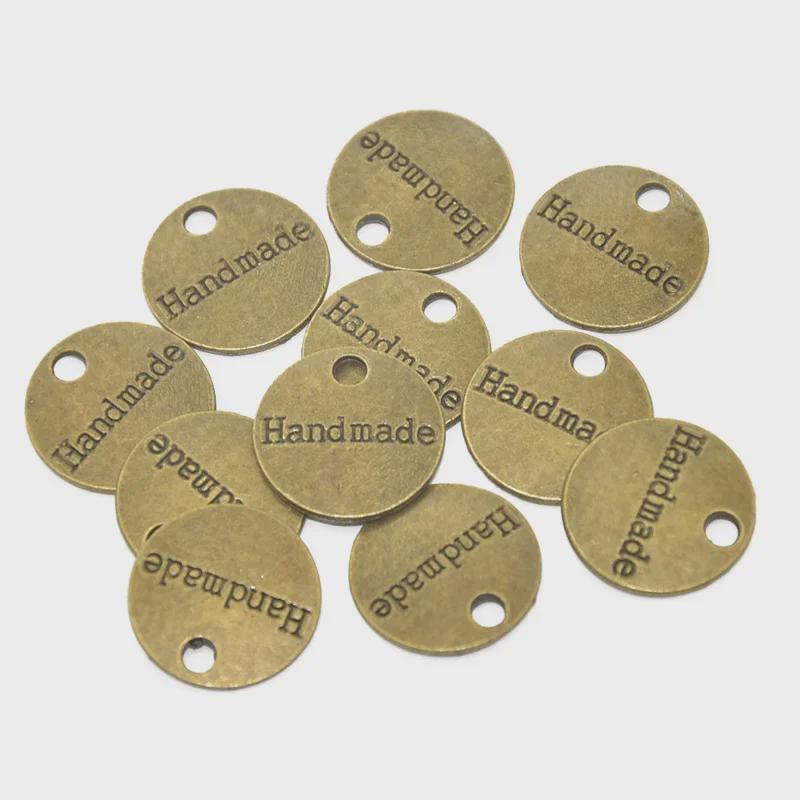 Handmade Alloy Double-Sided Letter Pendant Necklace