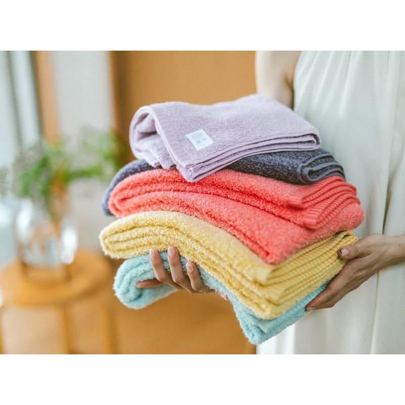 Imabari Towel Iori NEW "IORINO / Soft" Face Towel - Fluffy and Supple Touch (Ink) - 100% Cotton, Bamboo Rayon, Cotton Rayon Blend - Approx. 34x80cm -