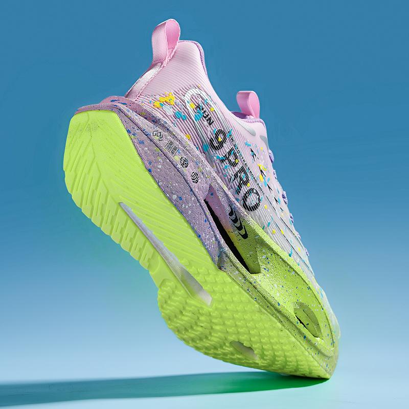 Adidași cu amortizare pentru bărbați Pantofi Cool Glow in the Dark cu șireturi Ușori Anti-alunecare Pantofi de alergare Pantofi sport de toamnă pentru femei