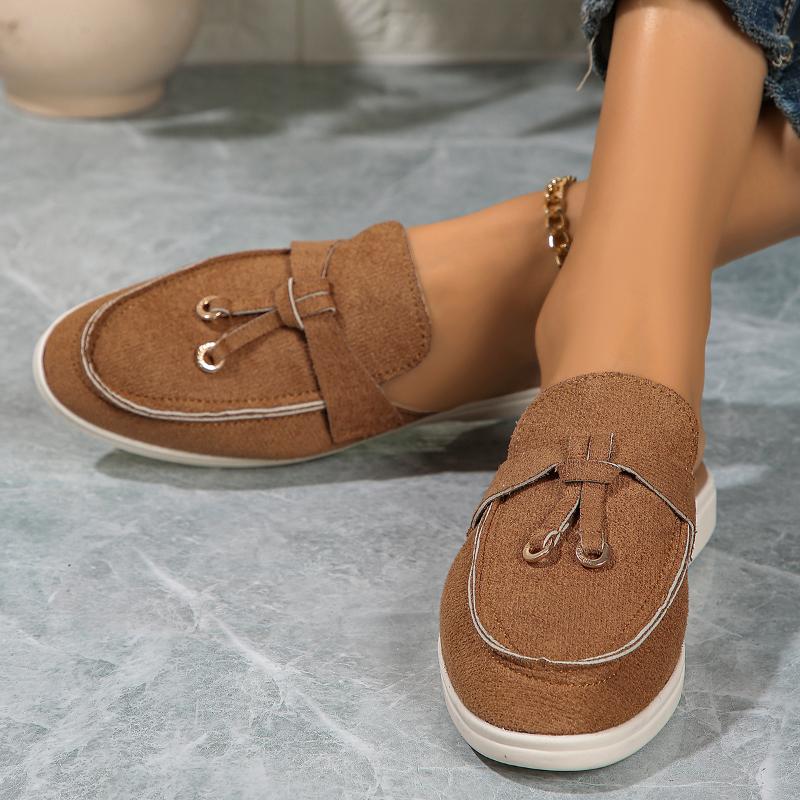 Fashion New Casual Loafers Fashion Women Metal Buckle Slipper Comfortable  Shoes