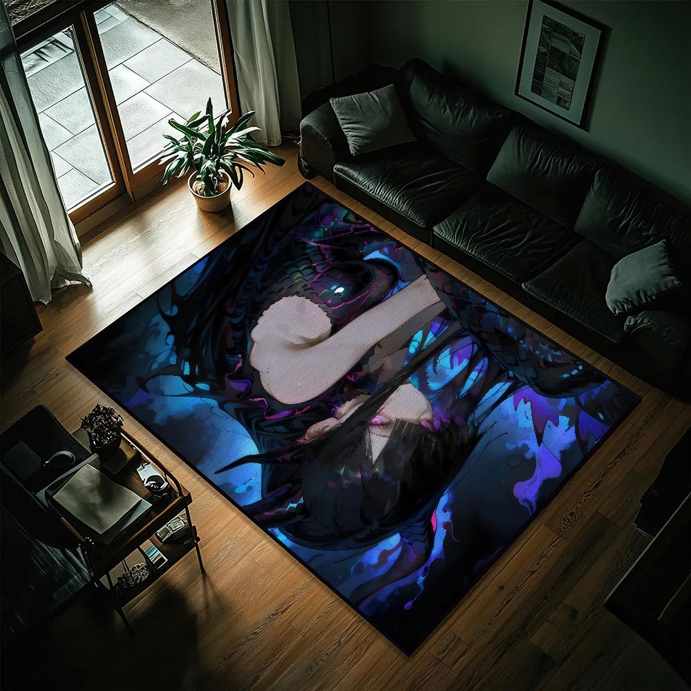 Anime-Mädchen H-Horn Kleiner Teppich Nachttisch Küche Bad Wohnen Zuhause Haus Schlafzimmer Fußmatte Fußabtreter Teppich Dekoration